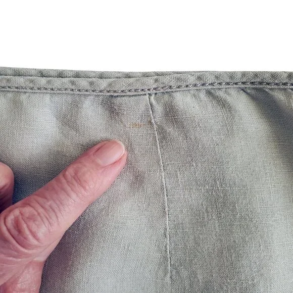 St. John's Bay 100% Linen Skirt Cottagecore Beachy Boho Tiered Peasant Size L - Picture 13 of 14